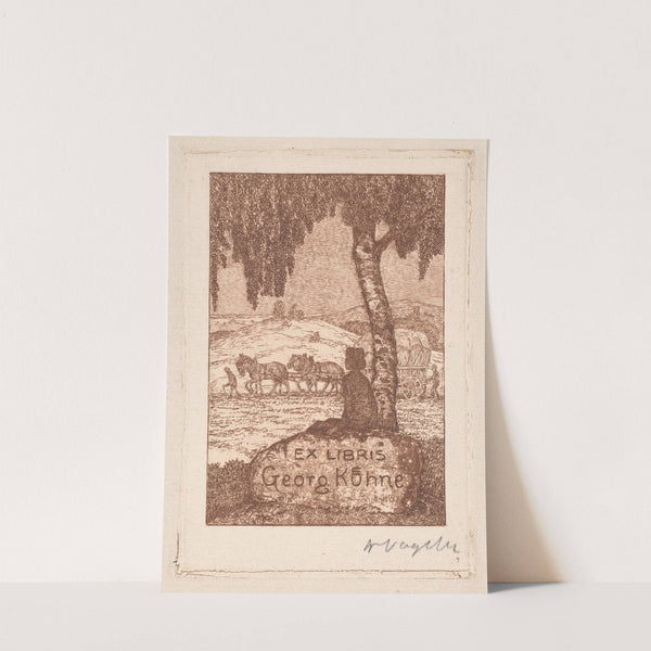 Ex Libris Georg Kühne (1912) by Heinrich Vogeler