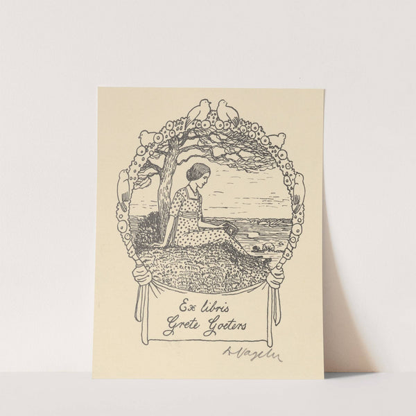 Ex Libris Grete Groeters (1911) by Heinrich Vogeler