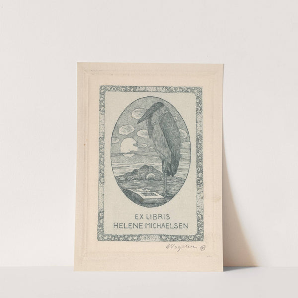 Ex Libris Helene Michaelsen (1910) by Heinrich Vogeler