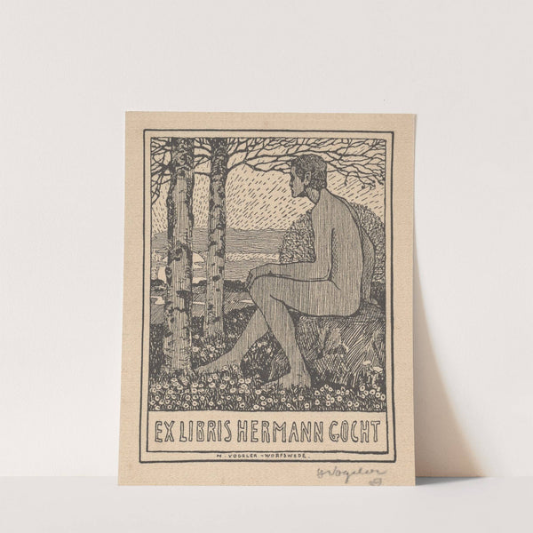 Ex Libris Hermann Gocht (1905) by Heinrich Vogeler