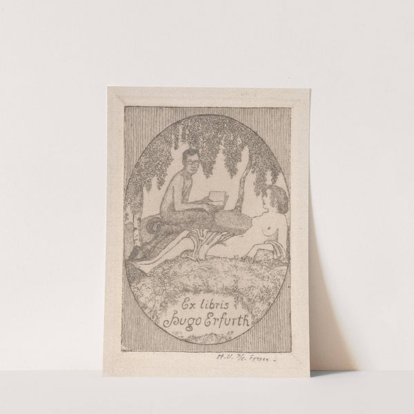 Ex Libris Hugo Erfurth (1911) by Heinrich Vogeler