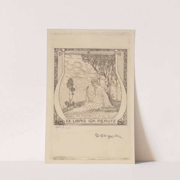 Ex Libris Ida Perutz (1904) by Heinrich Vogeler