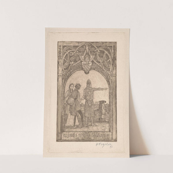 Ex Libris Leopold Engelhardt (1911) by Heinrich Vogeler