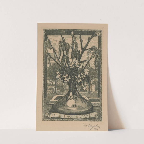 Ex Libris Martha Vogeler W (1906) by Heinrich Vogeler
