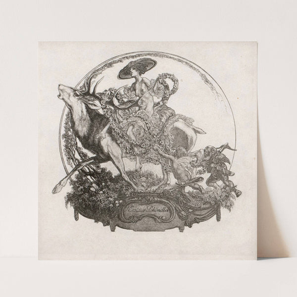 Ex libris Nikolaus Schindler (1912) by Franz von Bayros