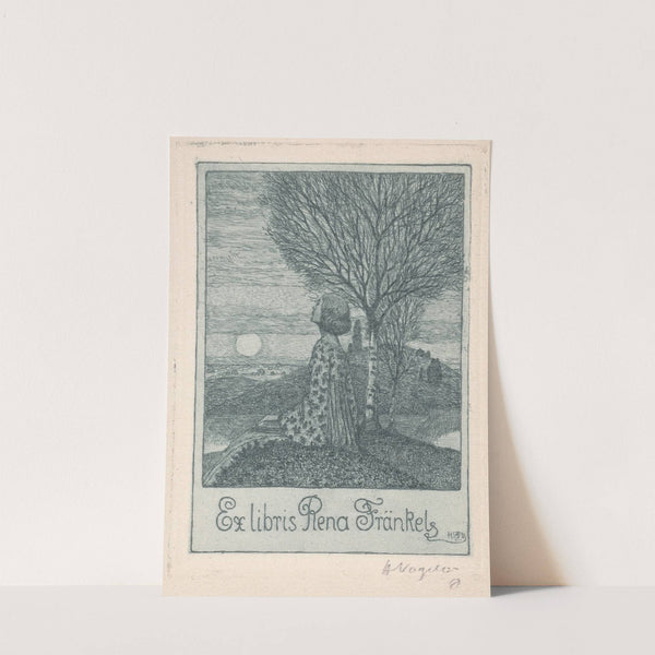 Ex Libris Rena Fränkel (1912) by Heinrich Vogeler