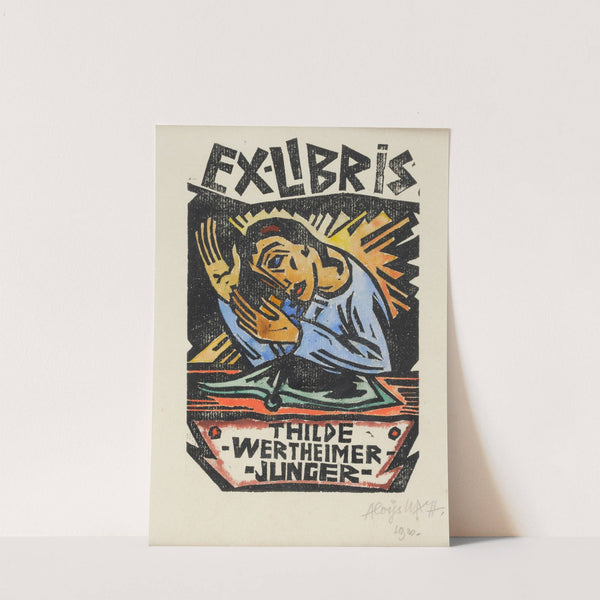 Ex libris Thilde Wertheimer-Junger by Aloys Wach