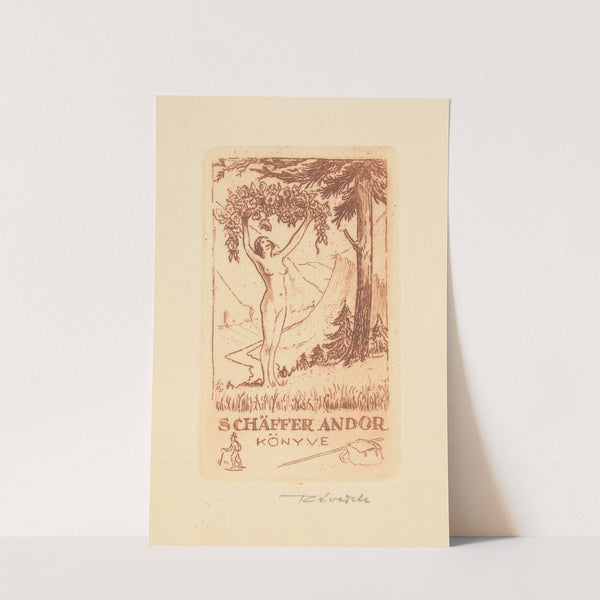Ex libris van Andor Schäffer (1934) by Kornél Révész