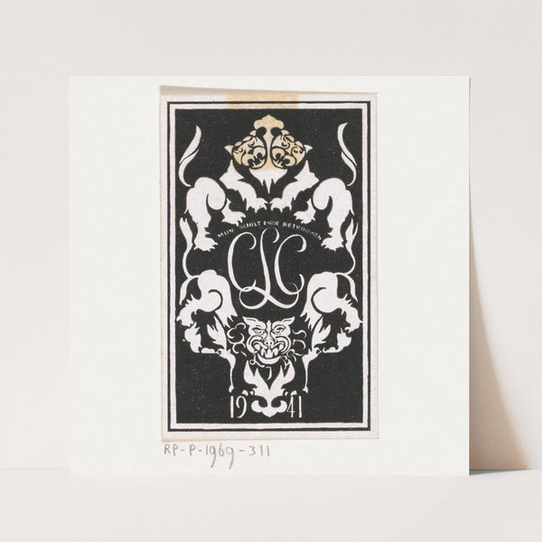 Ex libris van Carel Lion Cachet (1941) by Carel Adolph Lion Cachet