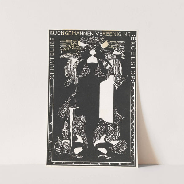 Ex libris van Christelijke Jongemannen Vereeniging Excelsior (1916) by Carel Adolph Lion Cachet