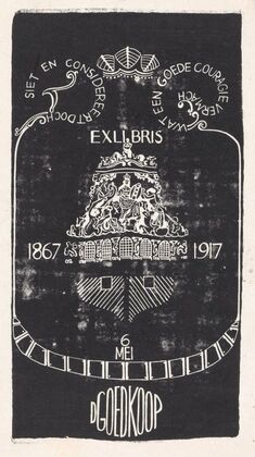 Ex libris van D. Goedkoop
