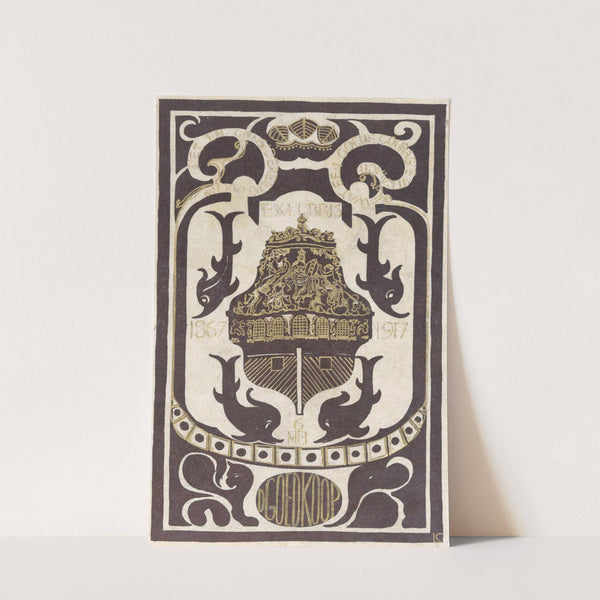 Ex libris van D. Goedkoop (1917) by Carel Adolph Lion Cachet