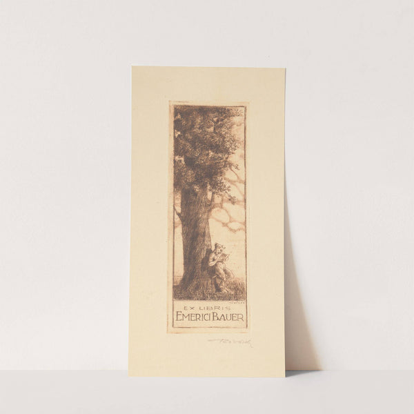 Ex libris van Emeric Bauer (1932) by Kornél Révész