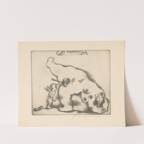 Ex libris van Gianni Mantero by Michel Fingesten