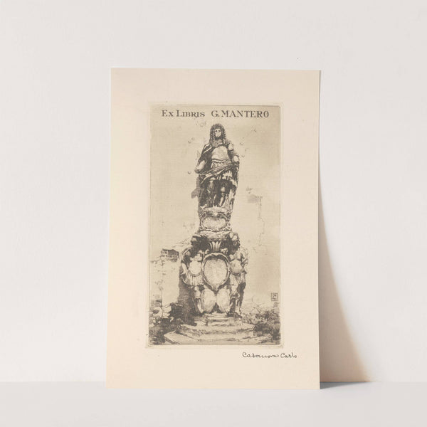 Ex libris van Gianni Mantero by Carlo Casanova