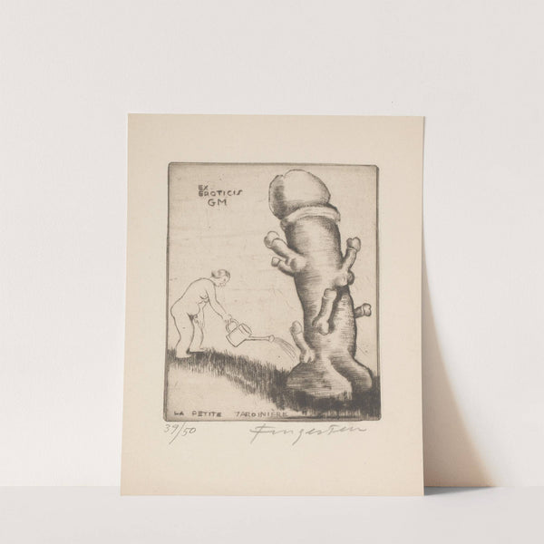 Ex libris van Gianni Mantero by Michel Fingesten