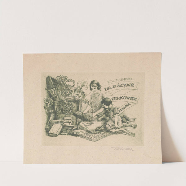 Ex libris van Hanna Ráczné Zerkowitz by Kornél Révész