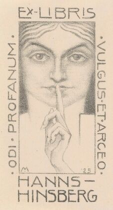 Ex libris van Hanns-Hinsberg (1925)