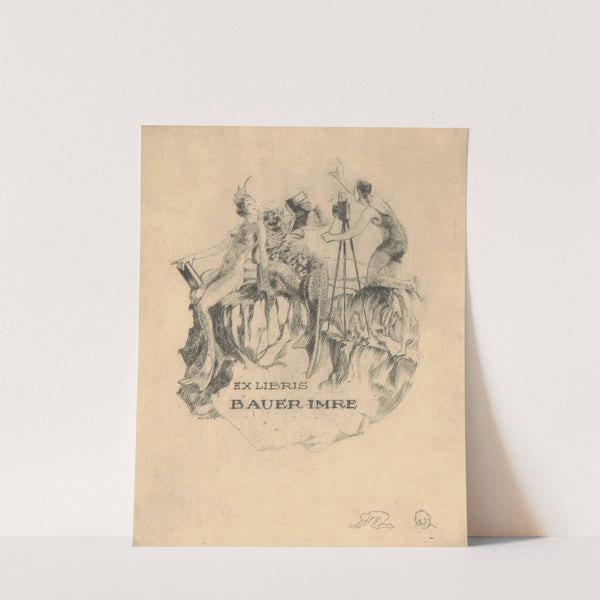 Ex libris van Imre Bauer by Kornél Révész