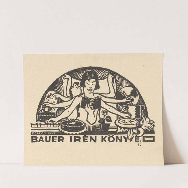 Ex libris van Irén Bauer (1931) by Dezsö Farkas