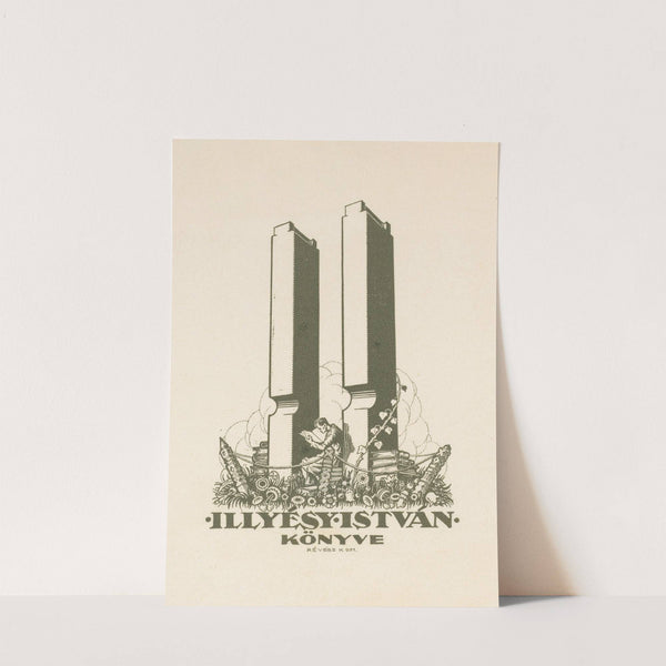 Ex libris van István Illyésy (1931) by Kornél Révész