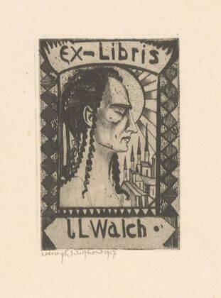 Ex libris van Jan Walch (1917)