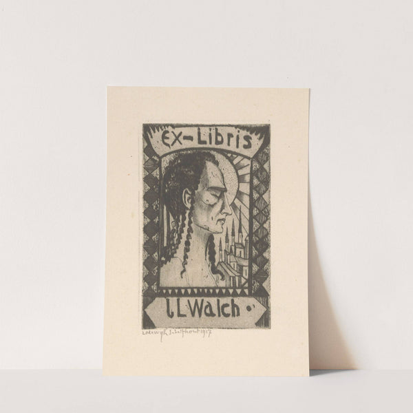 Ex libris van Jan Walch (1917) by Lodewijk Schelfhout
