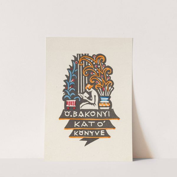 Ex libris van Kató Bakonyi (1932) by Kornél Révész