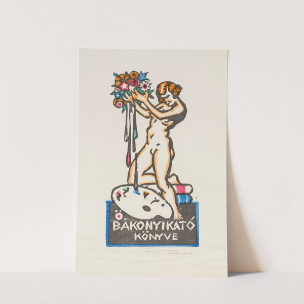 Ex libris van Kató Bákonyi (1931) by Kornél Révész