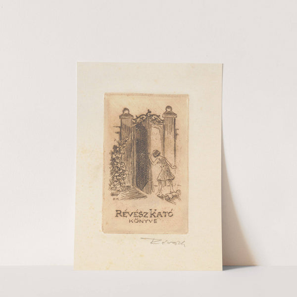 Ex libris van Kató Révész (1932) by Kornél Révész