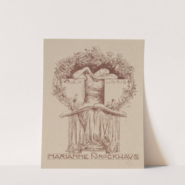 Ex libris van Marianne Brockhaus by Otto Greiner