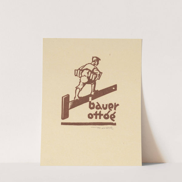 Ex libris van Ottóé Bauer (1933) by Kornél Révész