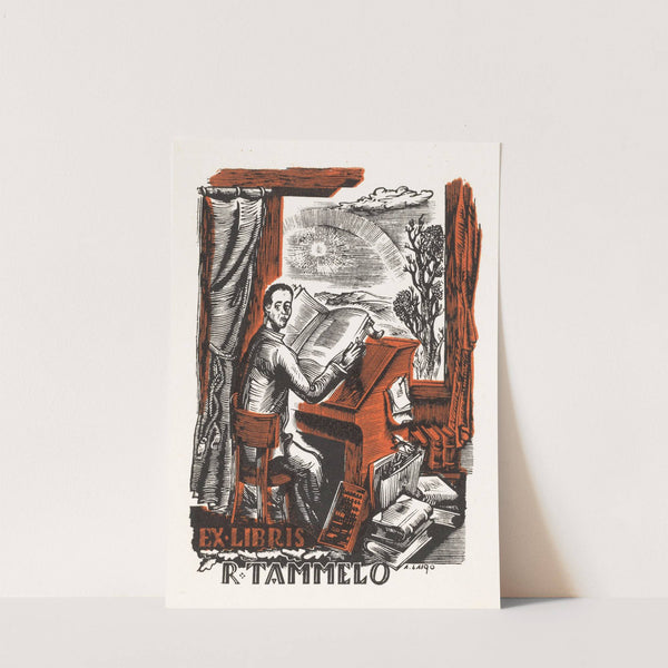 Ex libris van R. Tammelo (1942) by Arkadio Laigo