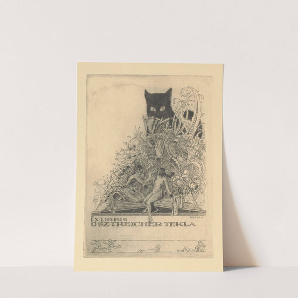 Ex libris van Tekla Ösztreicher by Kornél Révész
