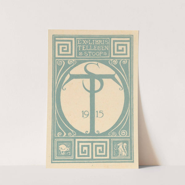 Ex libris van Tellegen-Stoop by Richard Nicolaüs Roland Holst