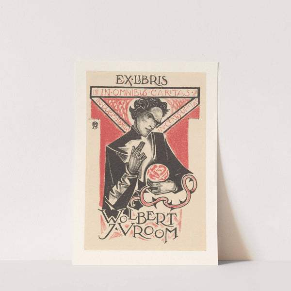 Ex libris van Wolbert J. Vroom (1925) by Richard Nicolaüs Roland Holst