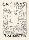 Ex libris voor J. Slagter (ontwerp)