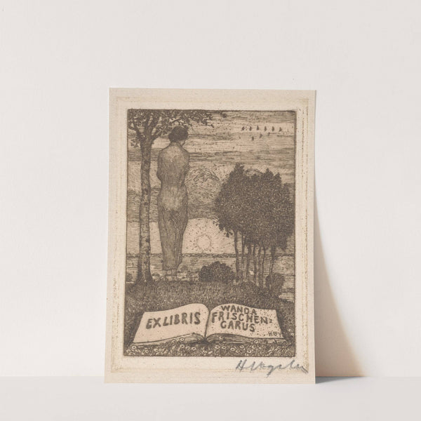 Ex Libris Wanda Frischen-Carus (1908) by Heinrich Vogeler