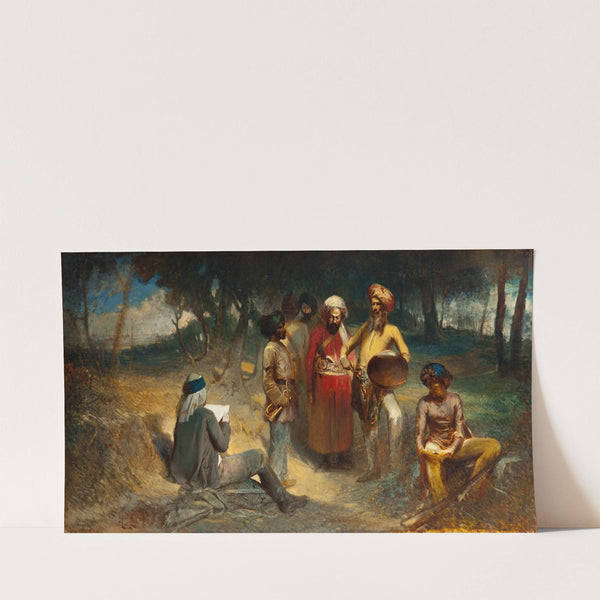 Examining the Spy. Motif from the Indian Mutiny (after 1859) by Egron Lundgren