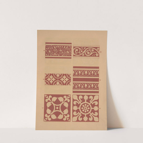 Examples of encaustic tiles Pl.04 (1844) by Owen Jones