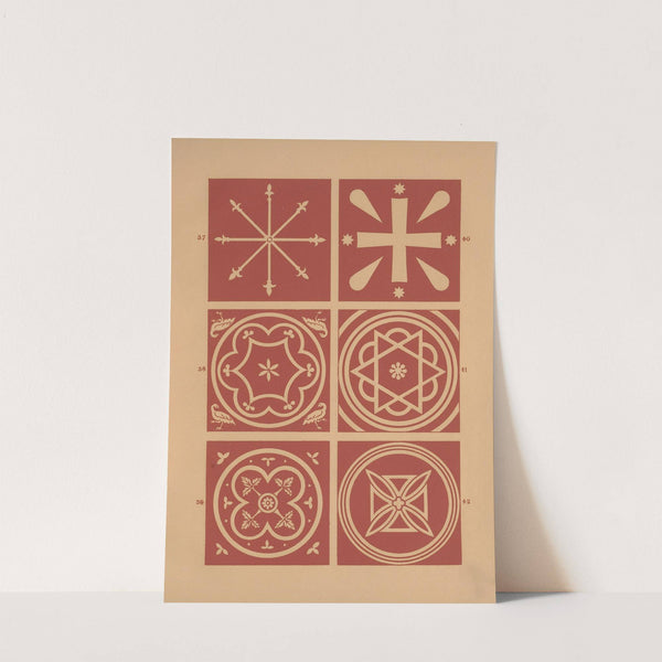 Examples of encaustic tiles Pl.06 (1844) by Owen Jones