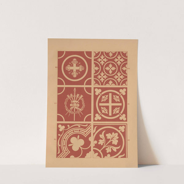 Examples of encaustic tiles Pl.08 (1844) by Owen Jones