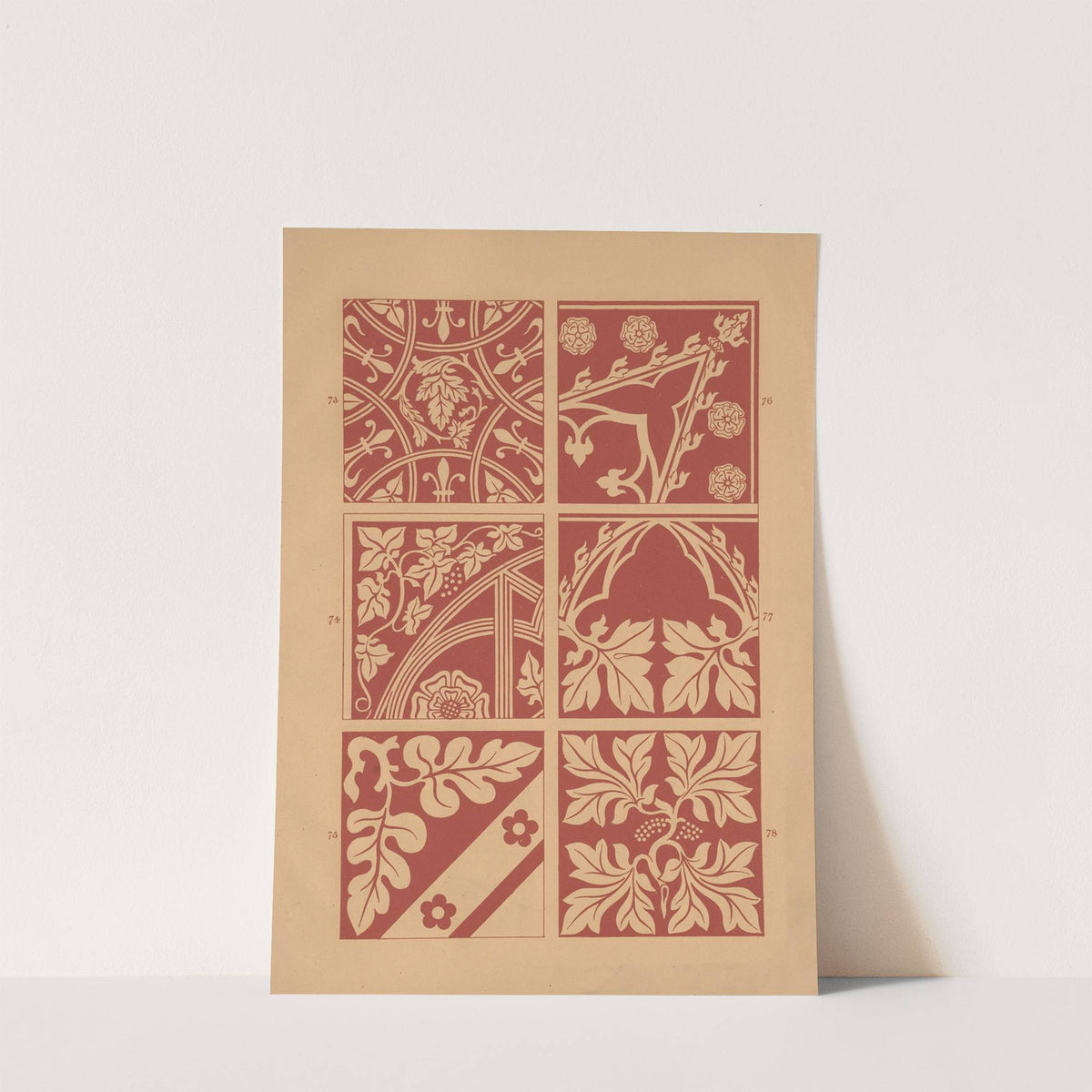 Examples of encaustic tiles Pl.12 (1844) by Owen Jones