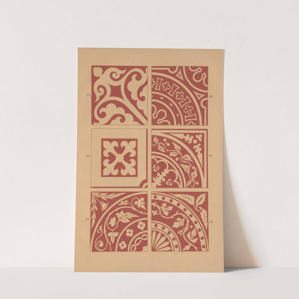 Examples of encaustic tiles Pl.13 (1844) by Owen Jones