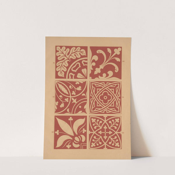 Examples of encaustic tiles Pl.14 (1844) by Owen Jones