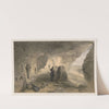 Excavated church in the caverns at Inkermann, looking west (1855) by William Simpson