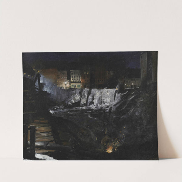 Excavation at Night  (1908) by George Wesley Bellows