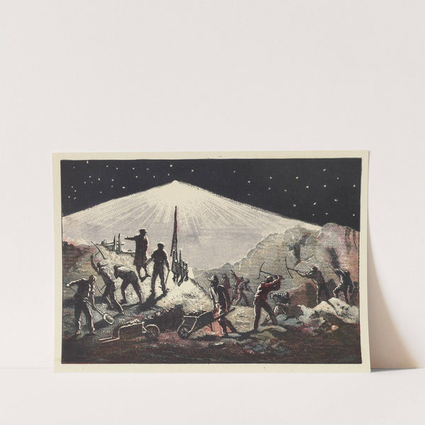 Excavations carried on at night by aid of electric light by John Howard Appleton