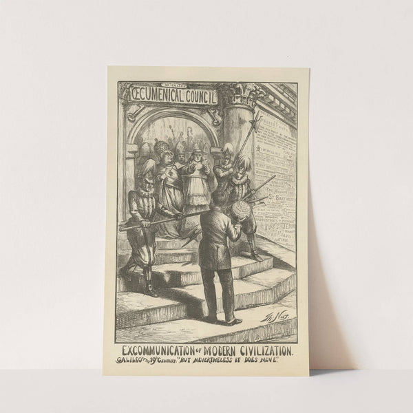 Excommunication of modern civilization (1869) by Thomas Nast