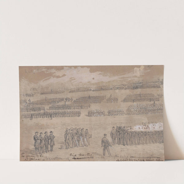 Execution of five deserters in the 5th Corps by Alfred Rudolph Waud